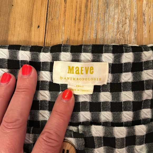 Black gingham print overalls - Picture 2 of 5